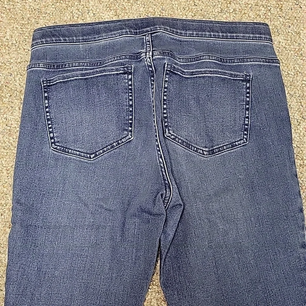 J. Jill Women's 5 Pocket Legging Jeans in Classic Blue Sz 6. Stretch Grandma
